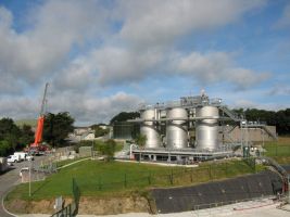 South West Water (SWW) Sewage Works and Plant at Newham Truro Cornwall UK