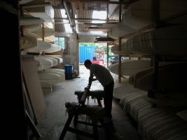 Homeblown Surfboard blanks stockroom