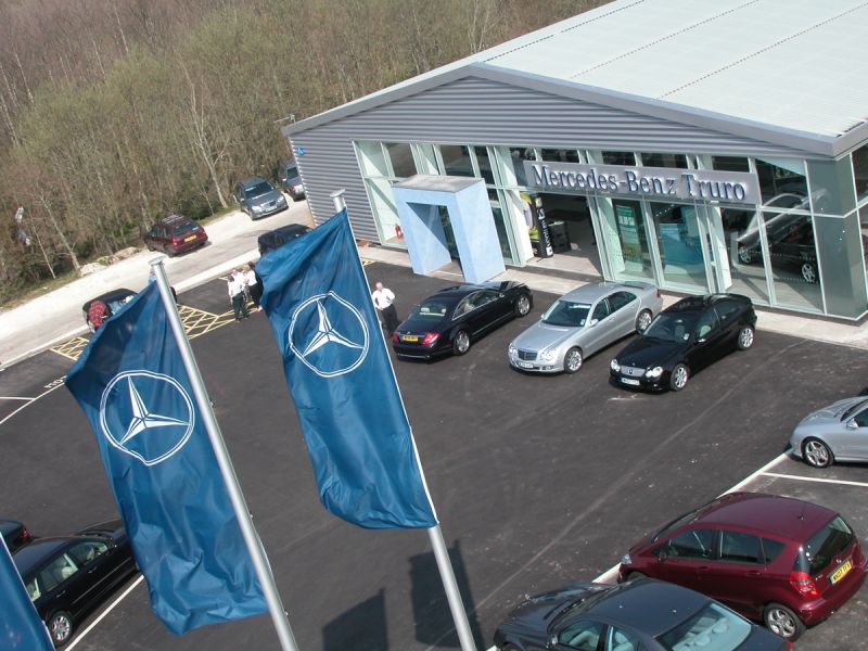 Mercedes-Benz of Truro dealership. Probus Near Truro Cornwall UK